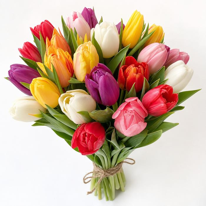 Mixed tulips